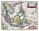 An early map of Southeast Asia showing the extent and limitations of European knowledge of the region. While the larger islands of Indonesia are charted with some accuracy, the southern coast of Java and the Lesser Sundas are charted only in general outline, and New Guinea is particularly incomplete.<br/><br/>

In all areas we see coastal features and settlements, but there is little interior detail. The Philippines are well described, and the Mariana Islands (Ladrones) are given undue size and prominence.